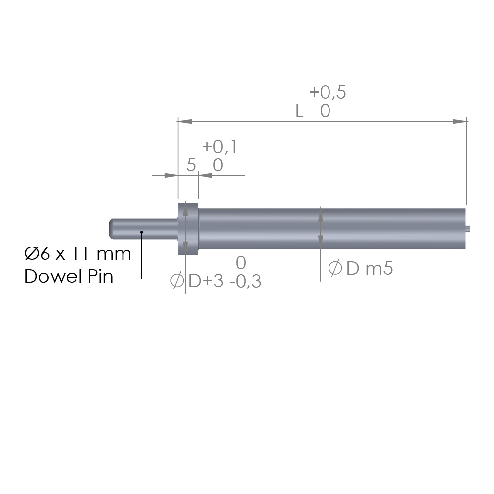 Shoulder Blanks Center Dowel Pin With Ejector